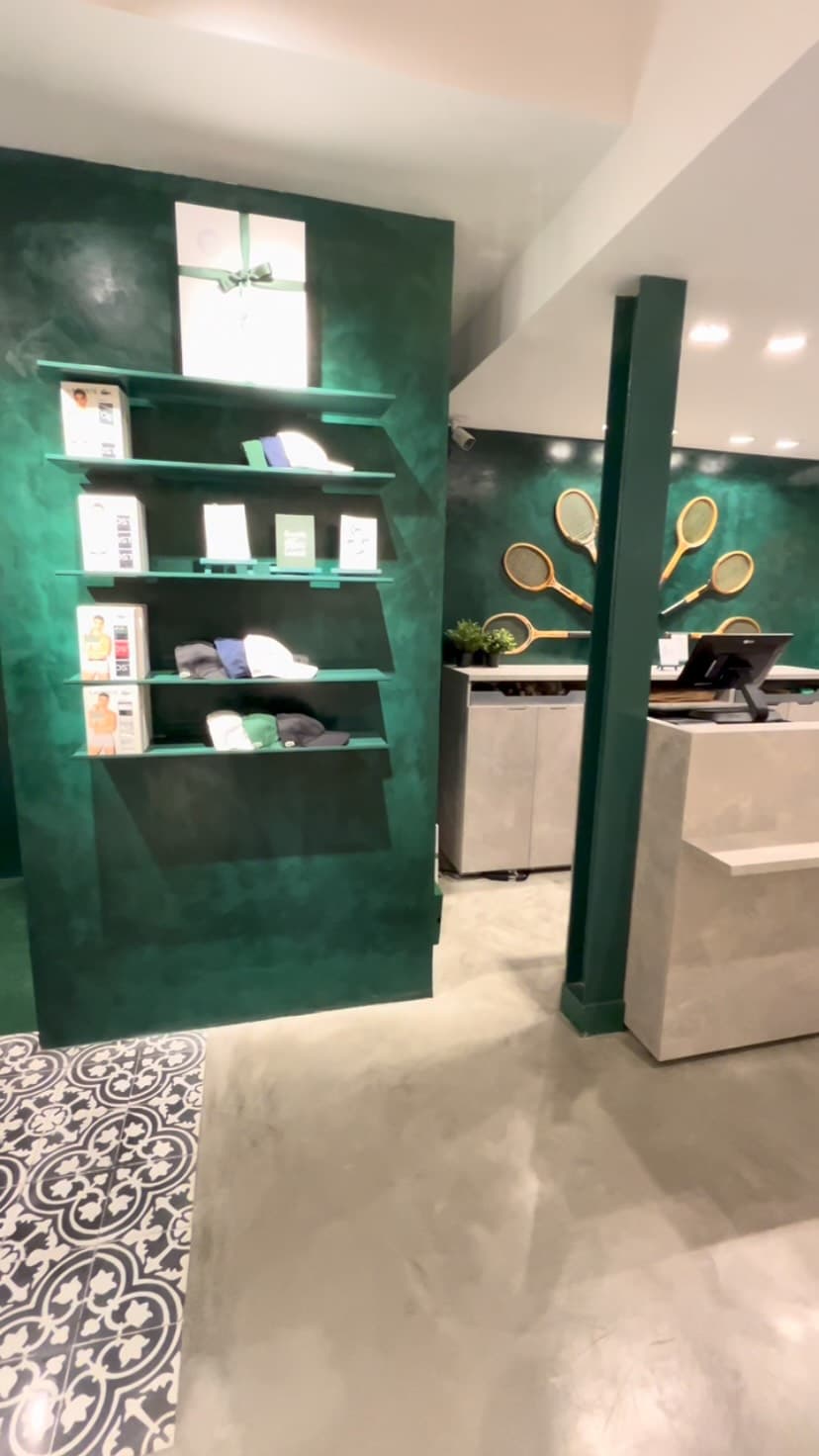 Microcemento: Tienda Lacoste, obra de PPB Ingeniería
