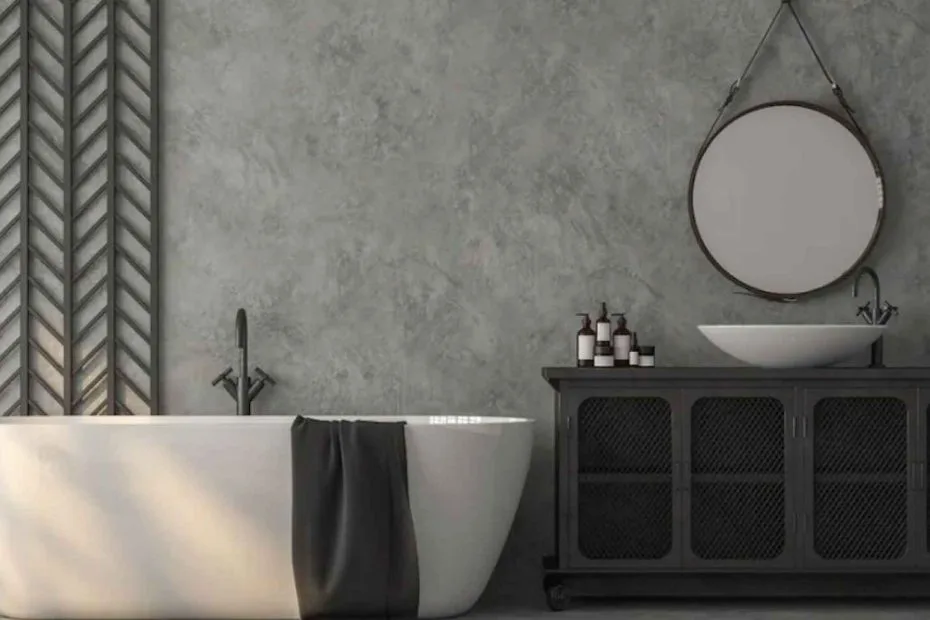 Microcemento: Baño, obra de PPB Ingeniería